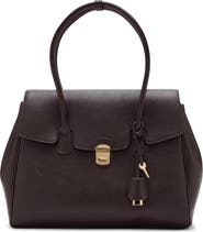 MANGO Medium City Faux Leather Satchel
