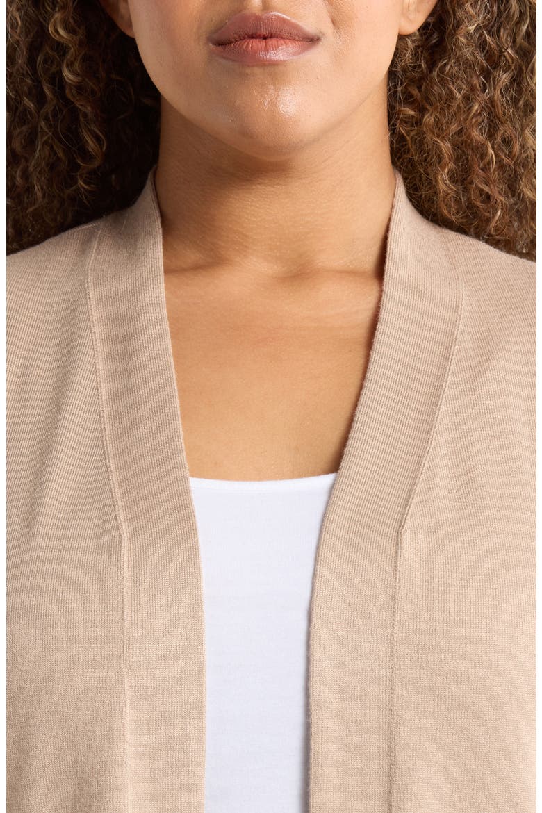 Chatham Open Front Cardigan, Alternate, color, LATTE