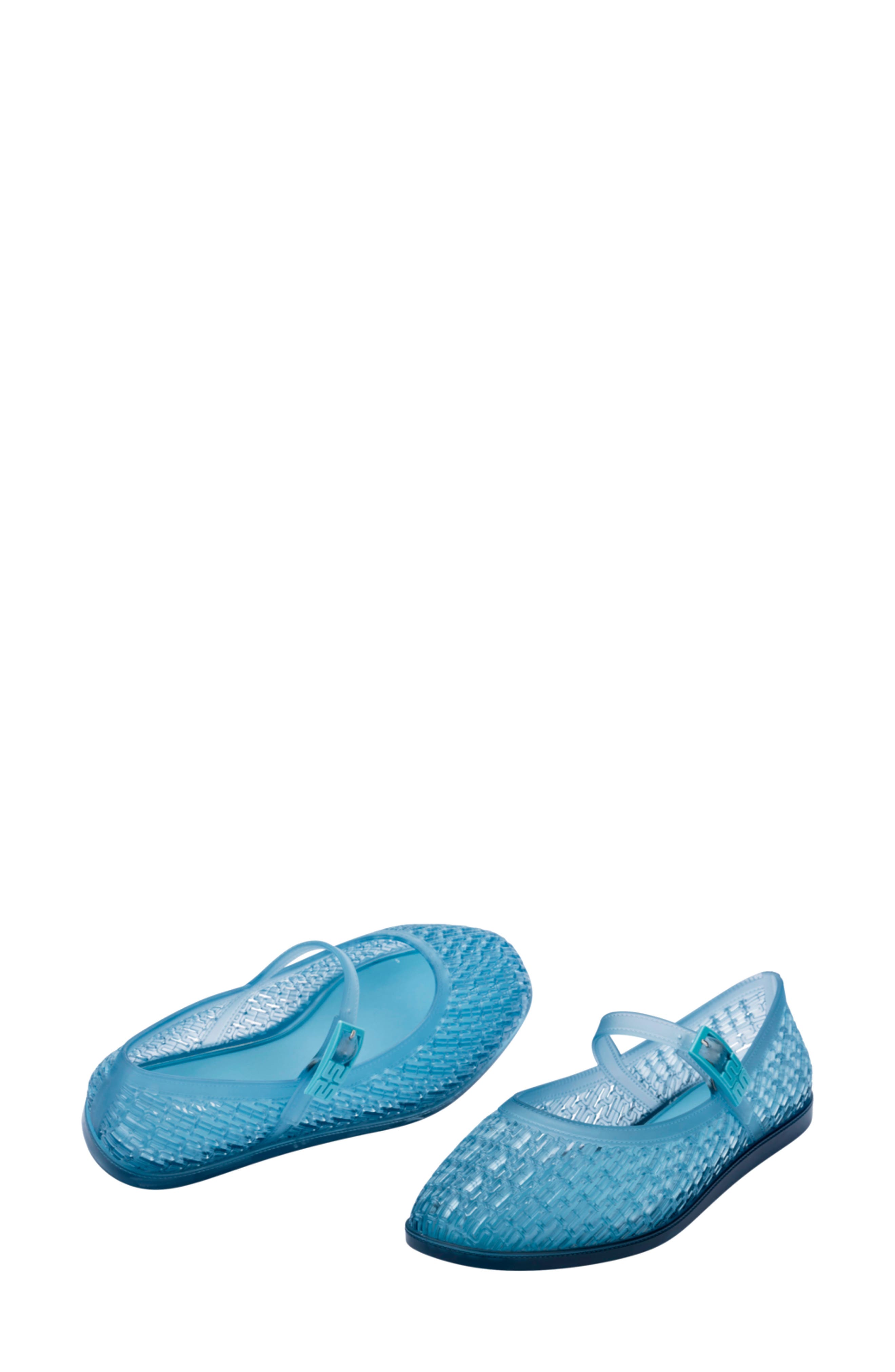 Harper Mary Jane Jelly Flat, Alternate, color, TRANSPARENT BLUE