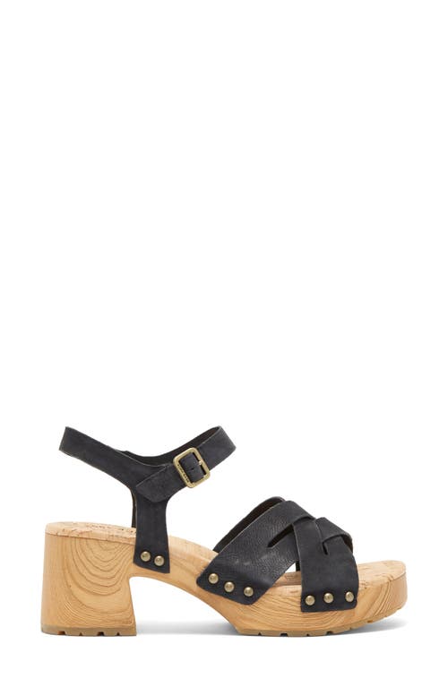 Kork-ease ® Tia Ankle Strap Sandal In Black F/g