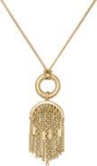 Kate Spade New York chain reaction tassel pendant necklace