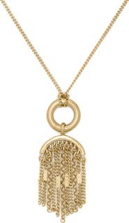 Kate Spade New York chain reaction tassel pendant necklace