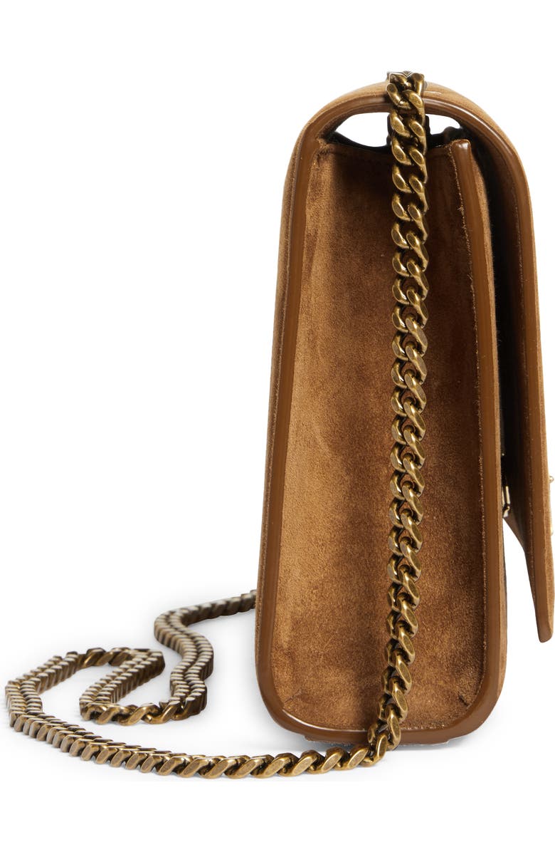 Saint Laurent Medium Kate Suede Shoulder Bag, Alternate, color,
