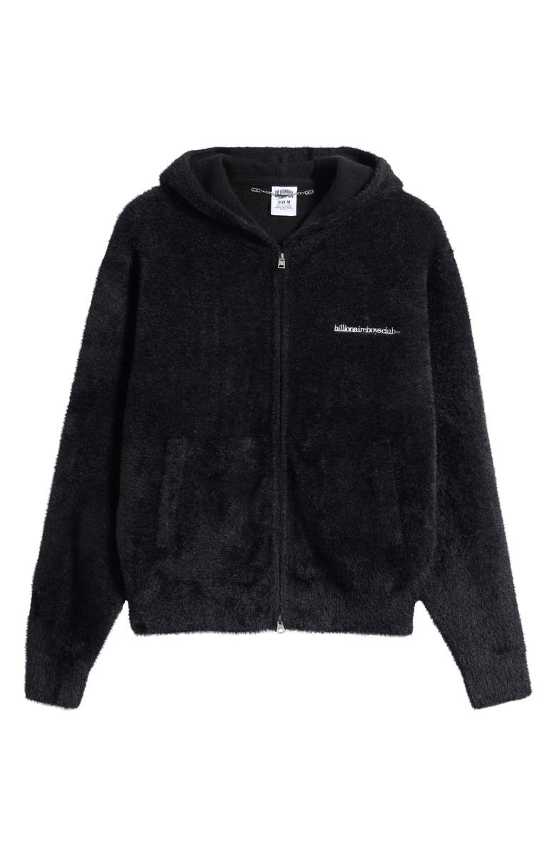 Billionaire Boys Club BB Fuzz Zip Hoodie, Alternate, color, Black