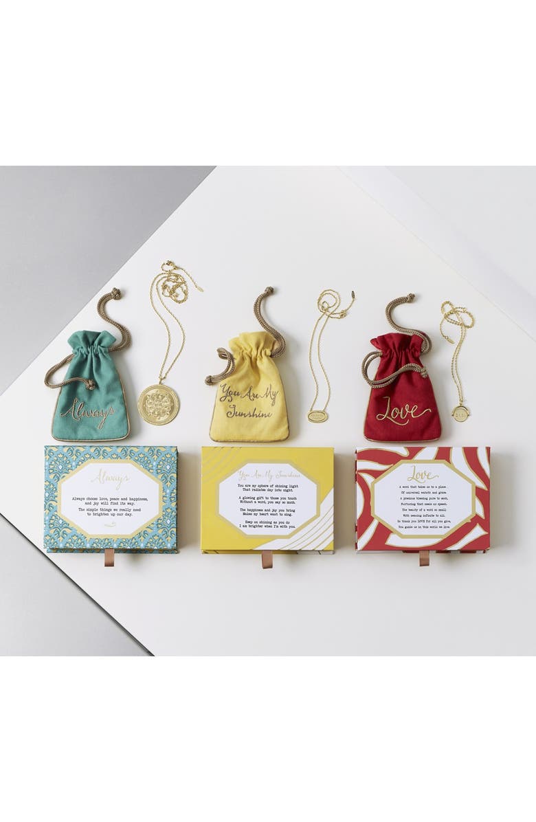 lulu dk Love Love Code Charm Necklace, Main, color,