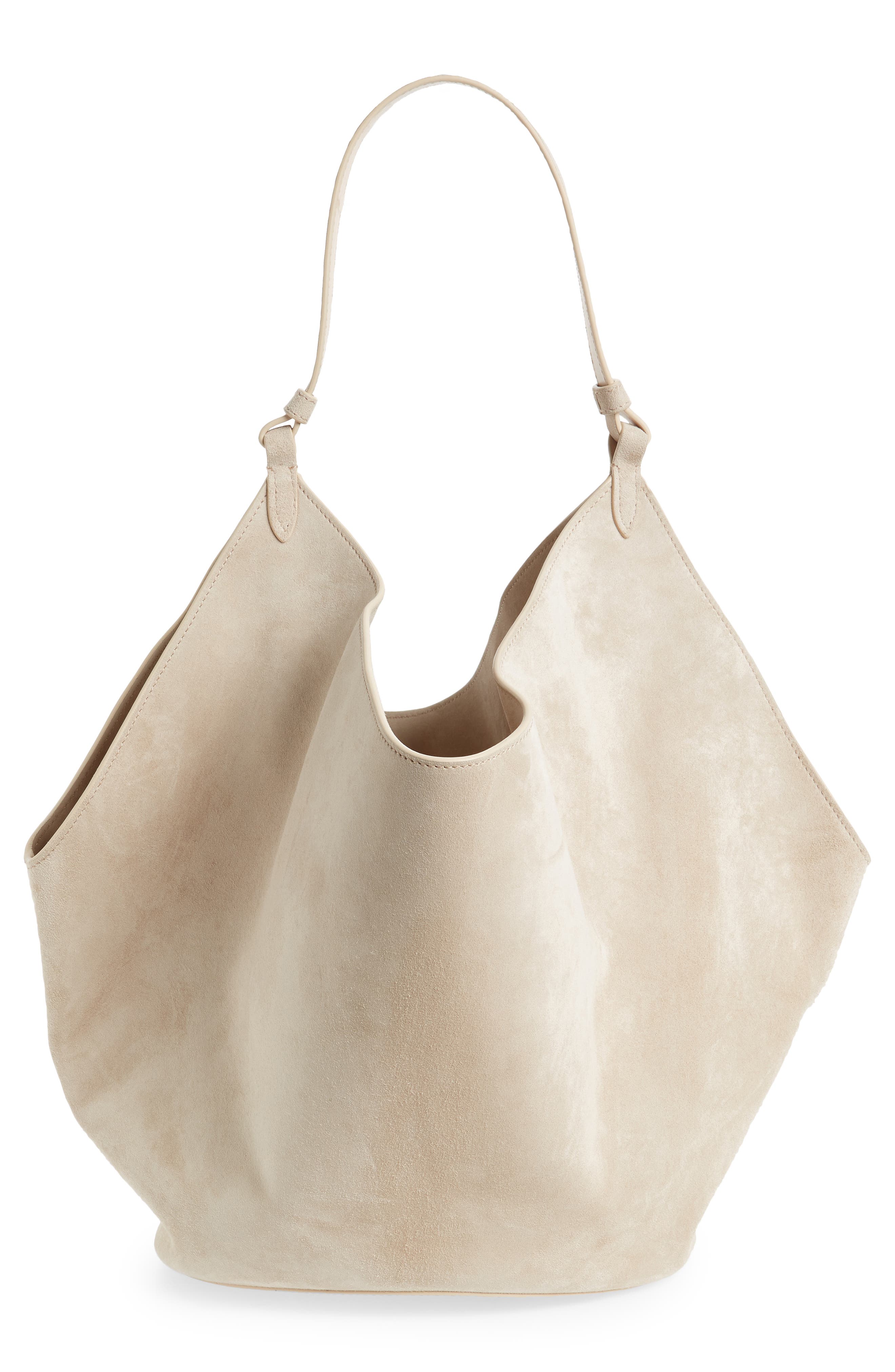 Khaite Medium Lotus Suede Tote, Alternate, color, 