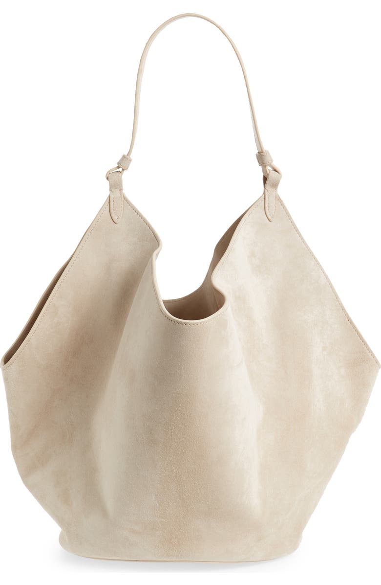 Khaite Medium Lotus Suede Tote, Alternate, color,