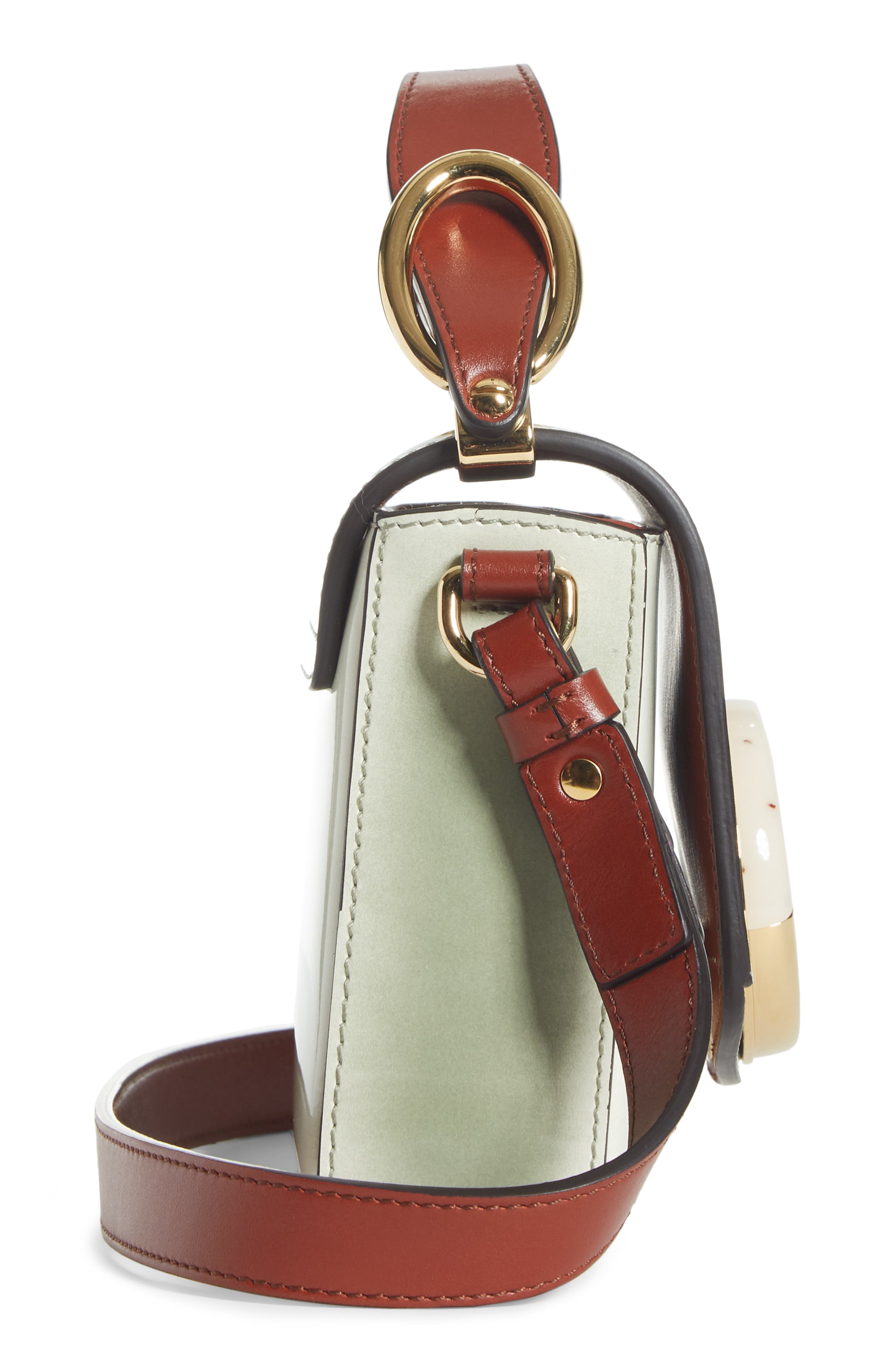 Chloé Mini C Leather Shoulder Bag, Alternate, color, 