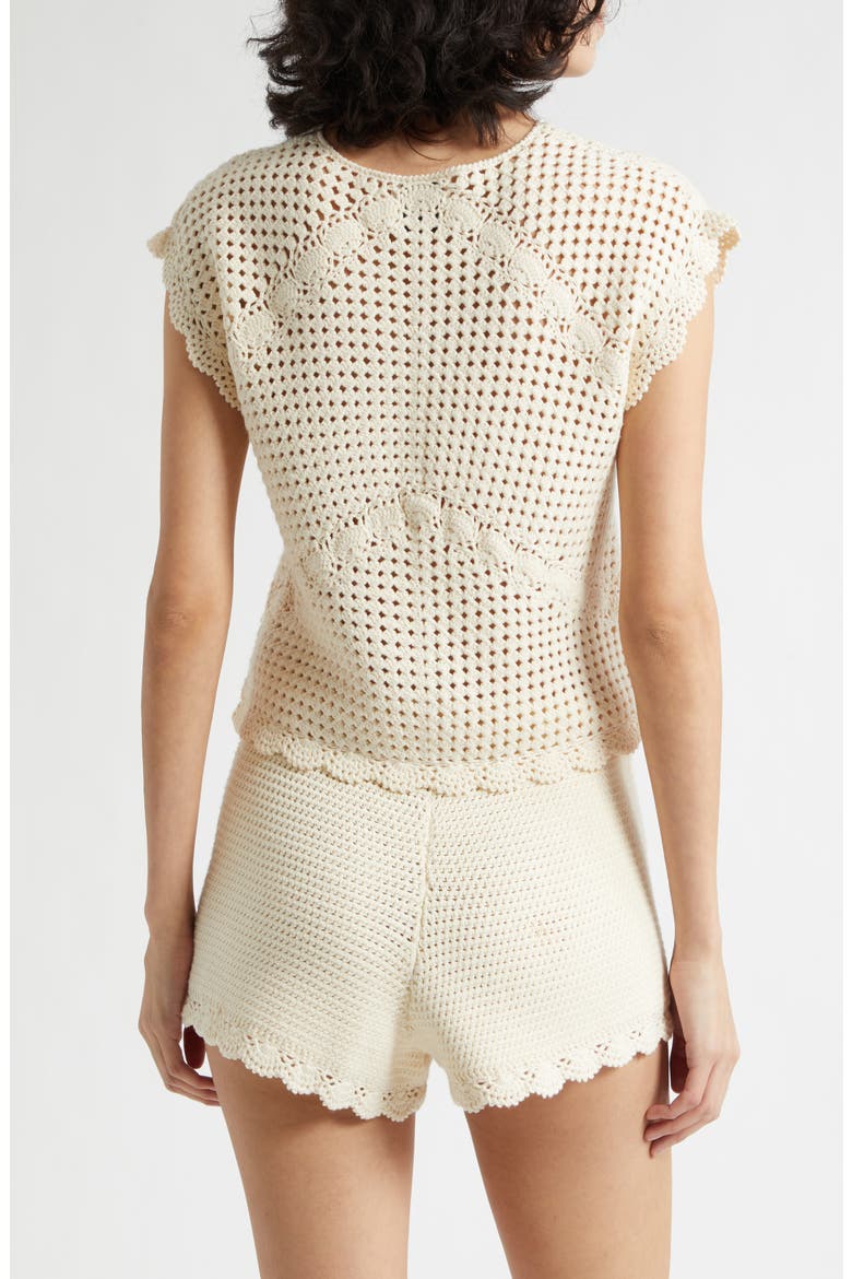 Dylan Crochet Top, Alternate, color, PEARL