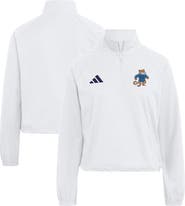 adidas Women's adidas White Penn State Nittany Lions Ultimate365 Woven Quarter-Zip Raglan Pullover