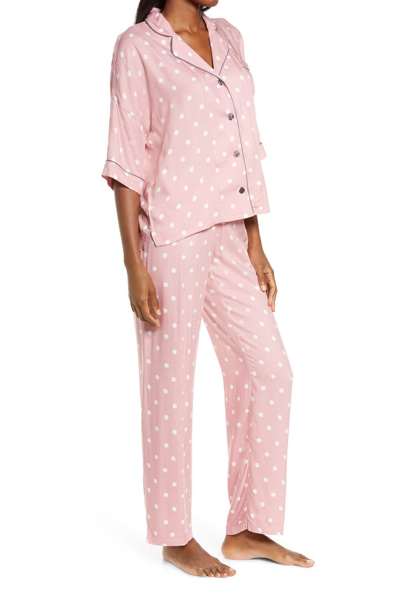 Print Pajamas, Alternate, color, DUSTY ROSE