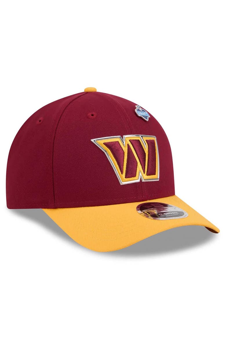 New Era Men's New Era  Burgundy/Gold Washington Commanders 2026 NFL Draft 9FORTY M-Crown Adjustable Hat, Alternate, color, Burgundy
