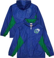 Mitchell & Ness Men's Mitchell & Ness Blue Dallas Mavericks Playmaker Full-Zip Hooded Windbreaker Jacket