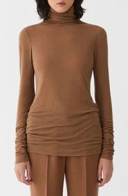 Lafayette 148 New York Fitted Funnel Neck Sweater