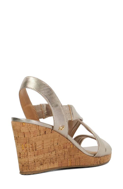 Dune London Kamies Slingback Platform Wedge Sandal
