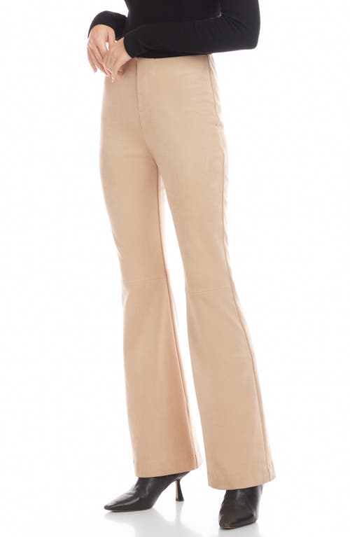 Fifteen Twenty Molly Faux Suede Pants In Brown