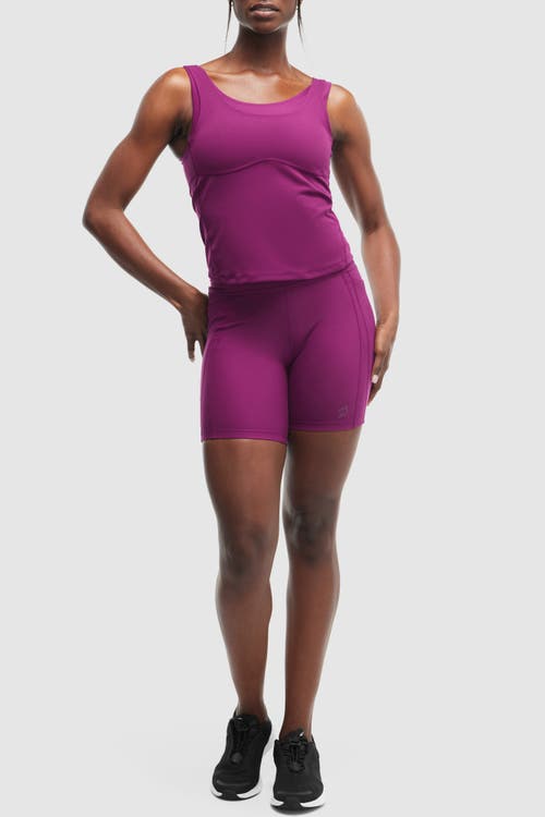 Peloton Cadent 7" Laser Perforated Bike Short In Plum