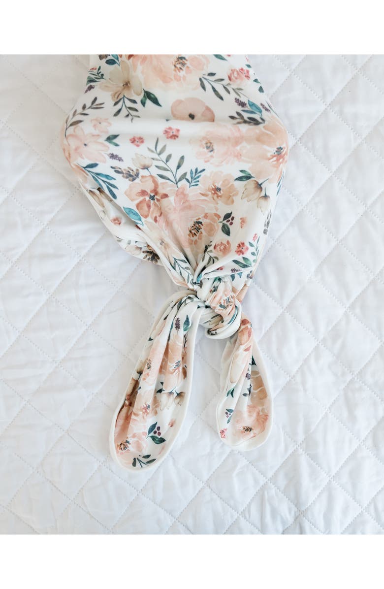 Copper Pearl Newborn Knotted Gown, Alternate, color, Autumn