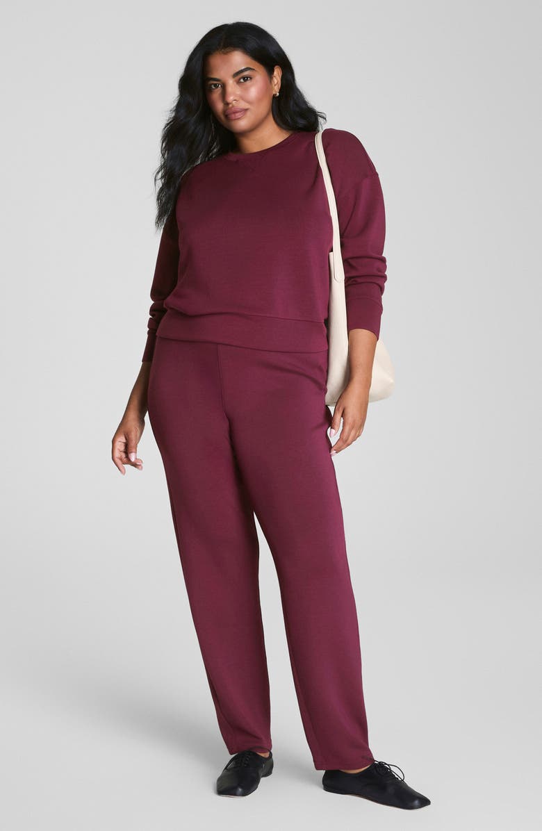 SPANX<sup>®</sup> AirEssentials Crewneck Sweatshirt, Alternate, color, Plum Berry
