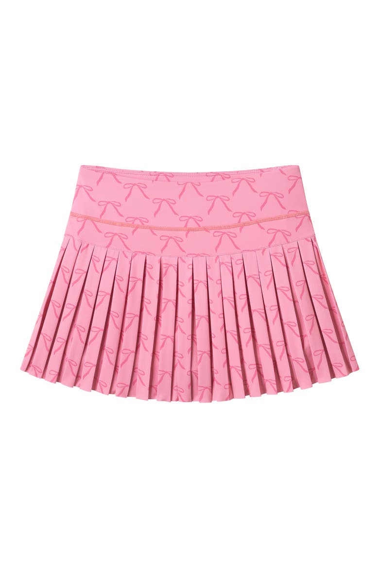 Kids' Floral Performance Pleated Skort, Main, color, PINK BOWS