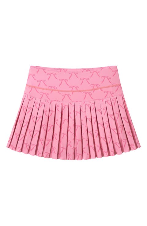 Kids' Floral Performance Pleated Skort