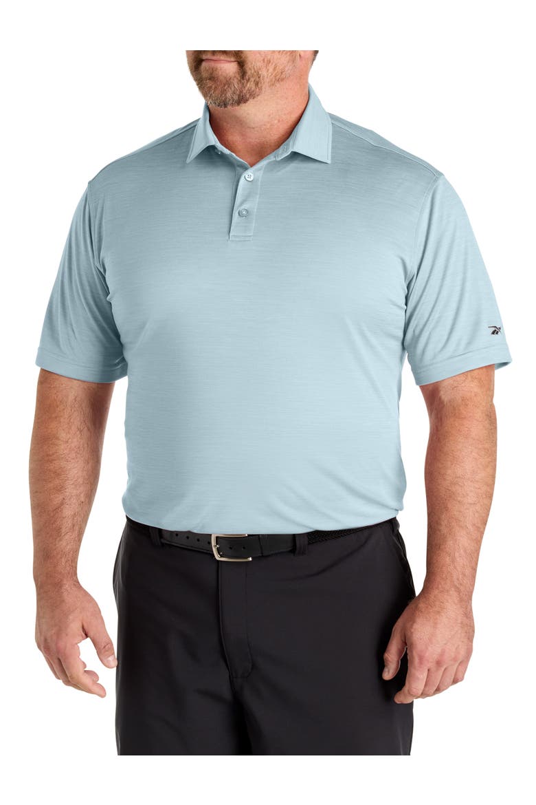 Big & Tall Performance Heather Polo Shirt, Main, color, ICE BLUE