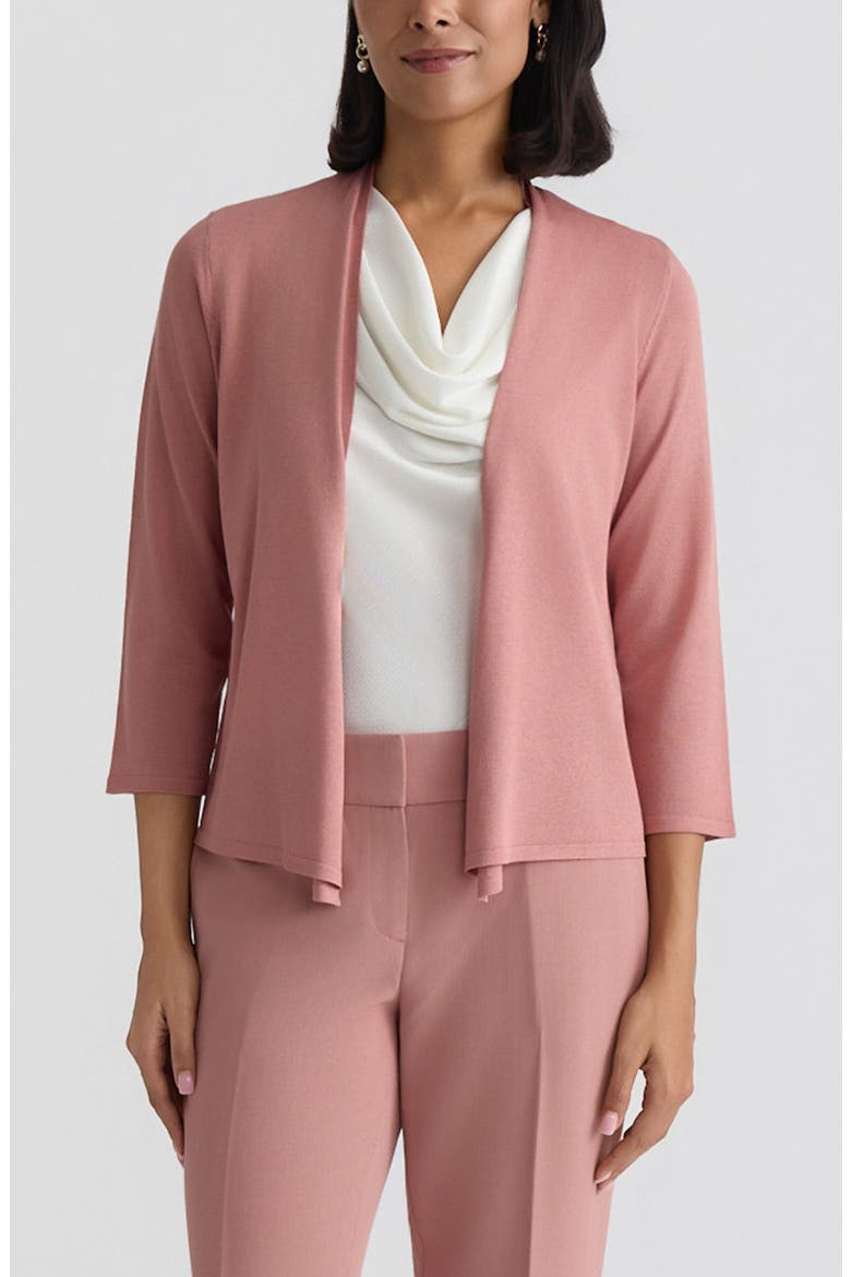 Crop A-Line Cardigan, Main, color, TEAROSE