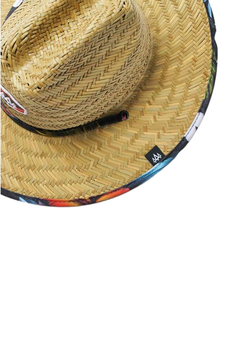 Hemlock Duke Little Kids Straw Lifeguard Hat, Alternate, color, Hawaiian Floral