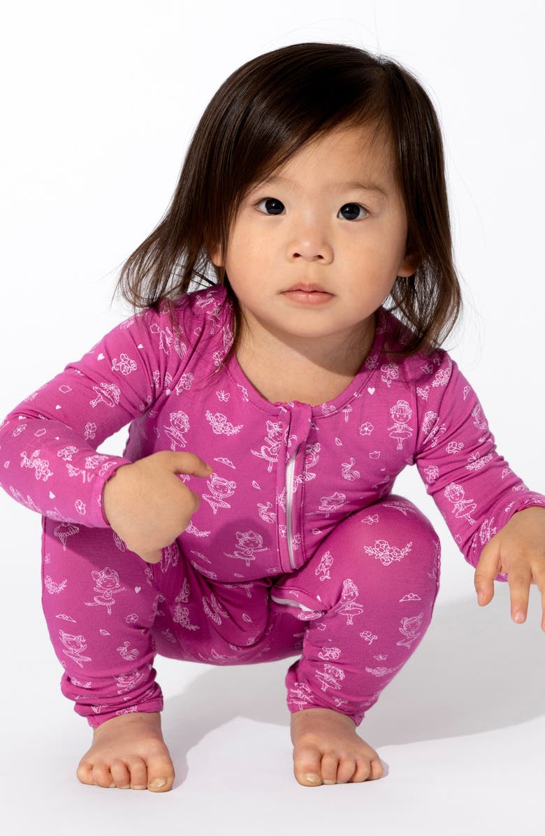 Bellabu Bear Ballerina Convertible Footie, Alternate, color, 