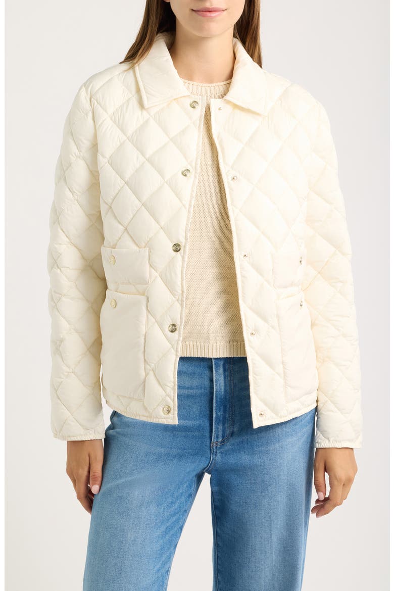 Quilted Liner Jacket, Main, color, VANILA ICE