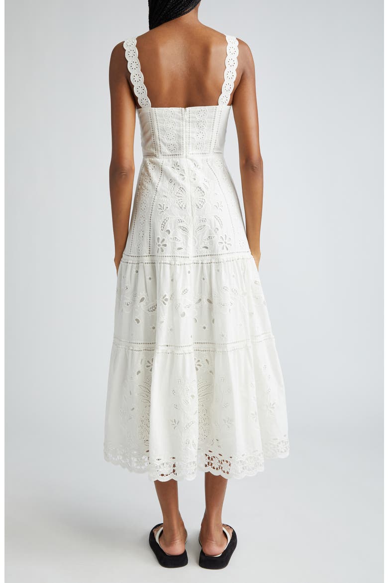 Richillieu Broderie Anglaise Sundress, Alternate, color, OFF-WHITE