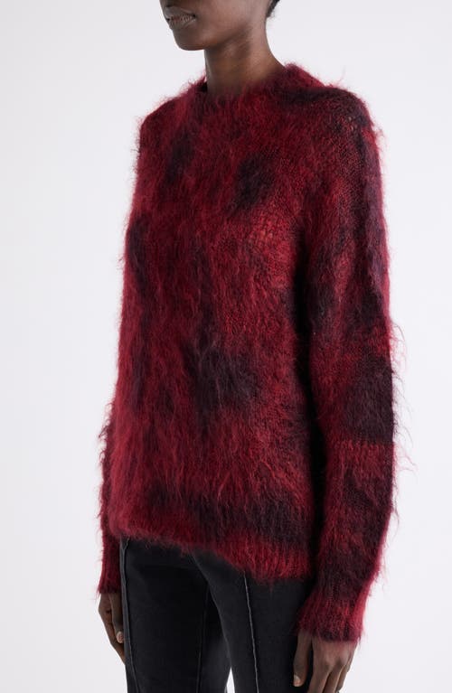 Isabel Marant Myriam Kid Mohair & Wool Sweater In Red