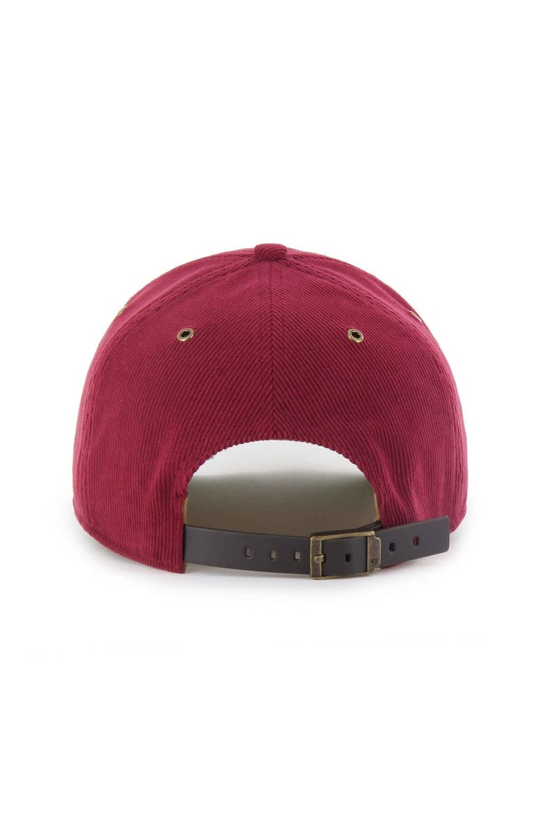 '47 Men's '47 Burgundy Washington Commanders Golden Age Corduroy Hitch Adjustable Hat, Alternate, color, Burgundy