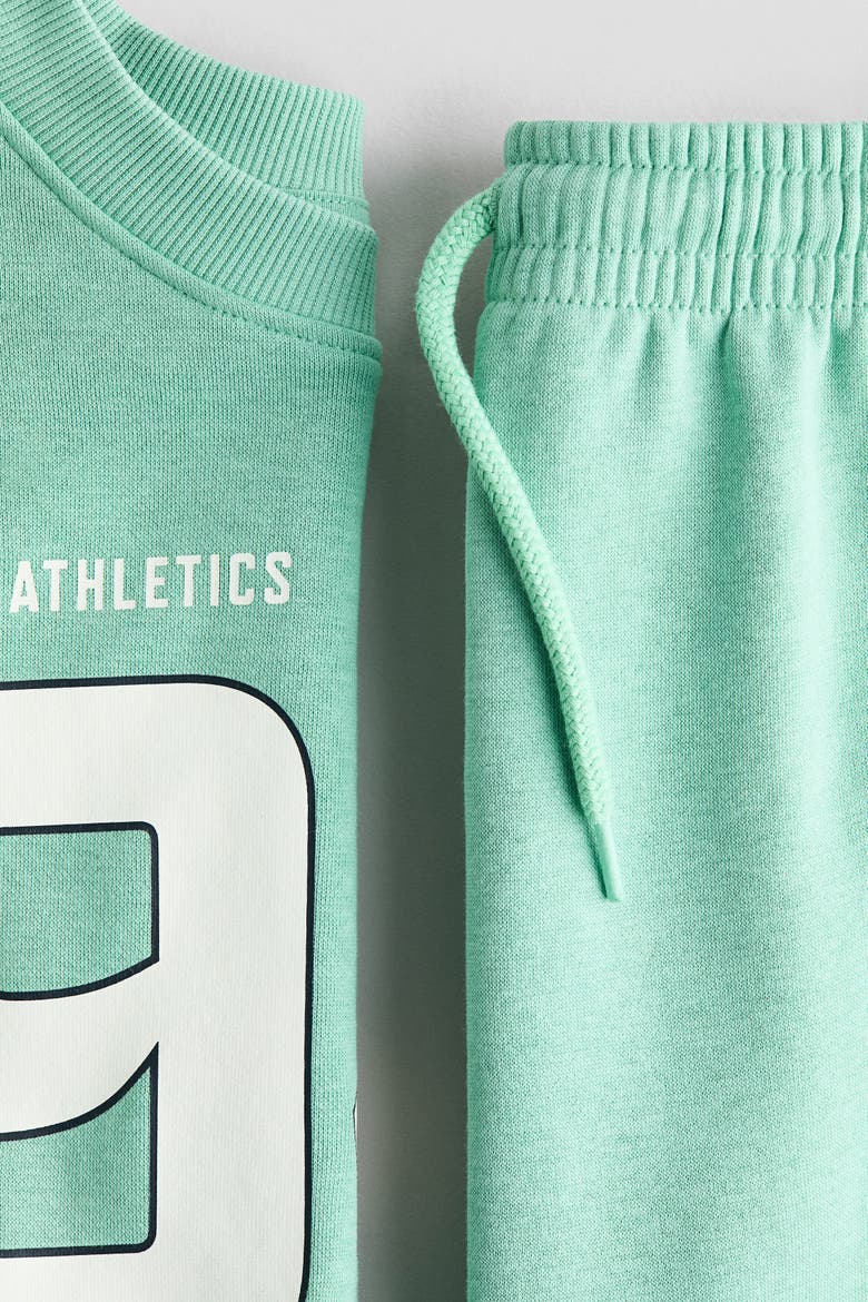 2-piece Sweatshirt And Joggers Set, Alternate, color, Light green/94