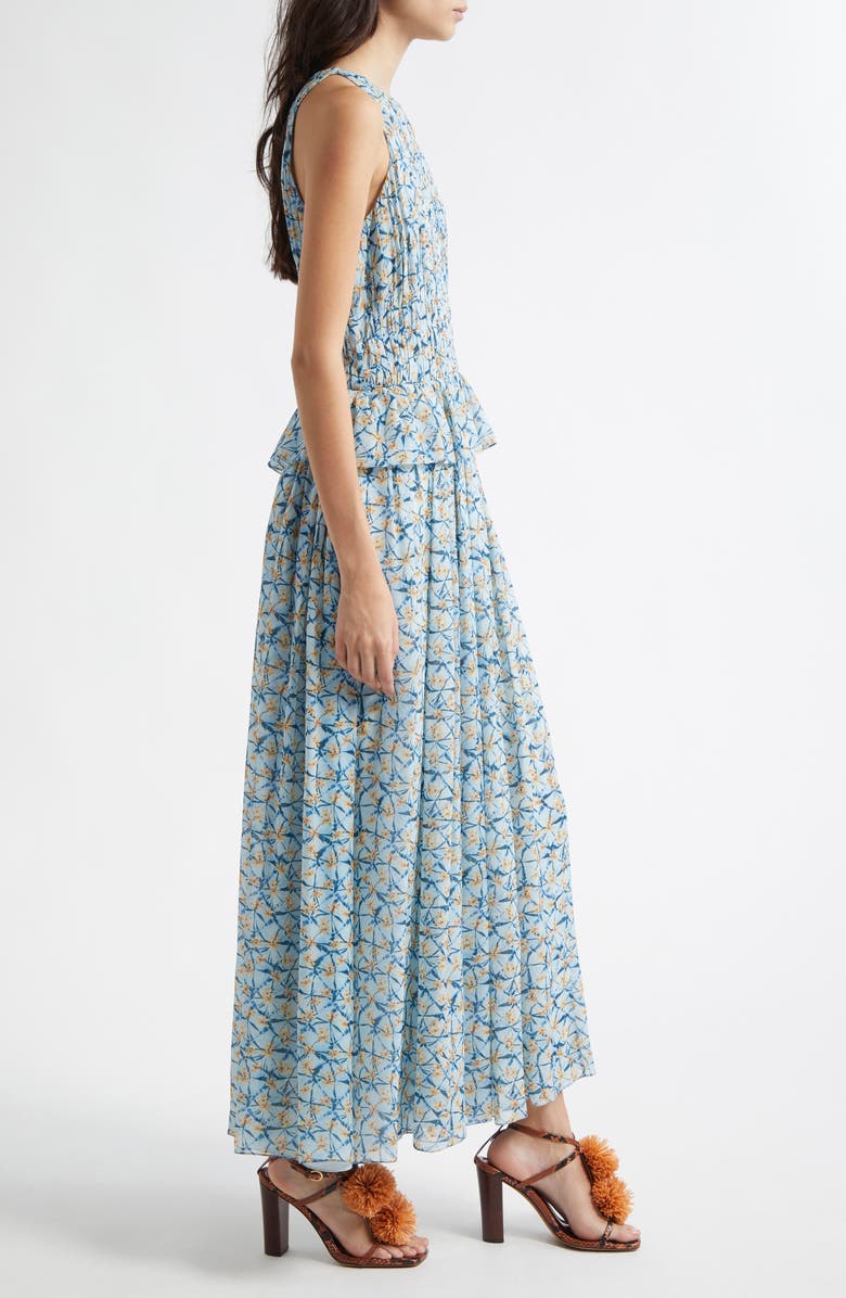 Ulla Johnson Adeline Floral Silk Maxi Dress, Alternate, color, Idalia