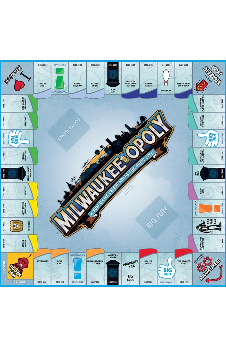 Late for the Sky Milwaukeeopoly Monopoly Board Game, Alternate, color, Multicolored