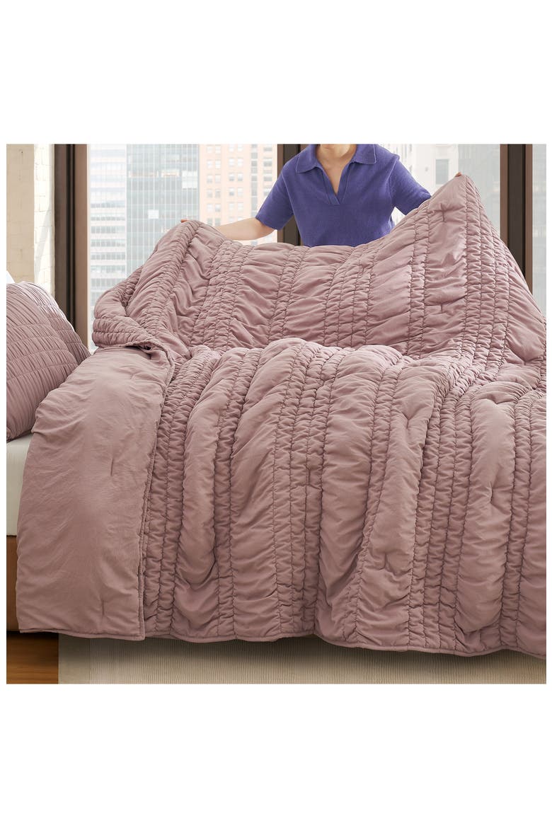 Devon Tide Comforter & Shams Set, Alternate, color, ROSEWOOD