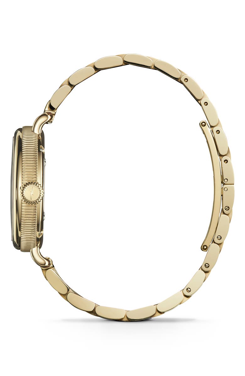 Shinola The Birdy Bracelet Watch, 34mm, Alternate, color, Light Silver