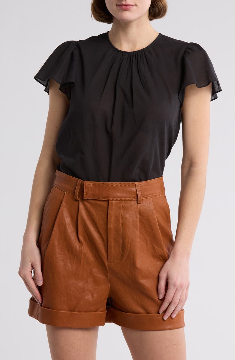 FRAME Ruffle Sleeve Top, Main, color,