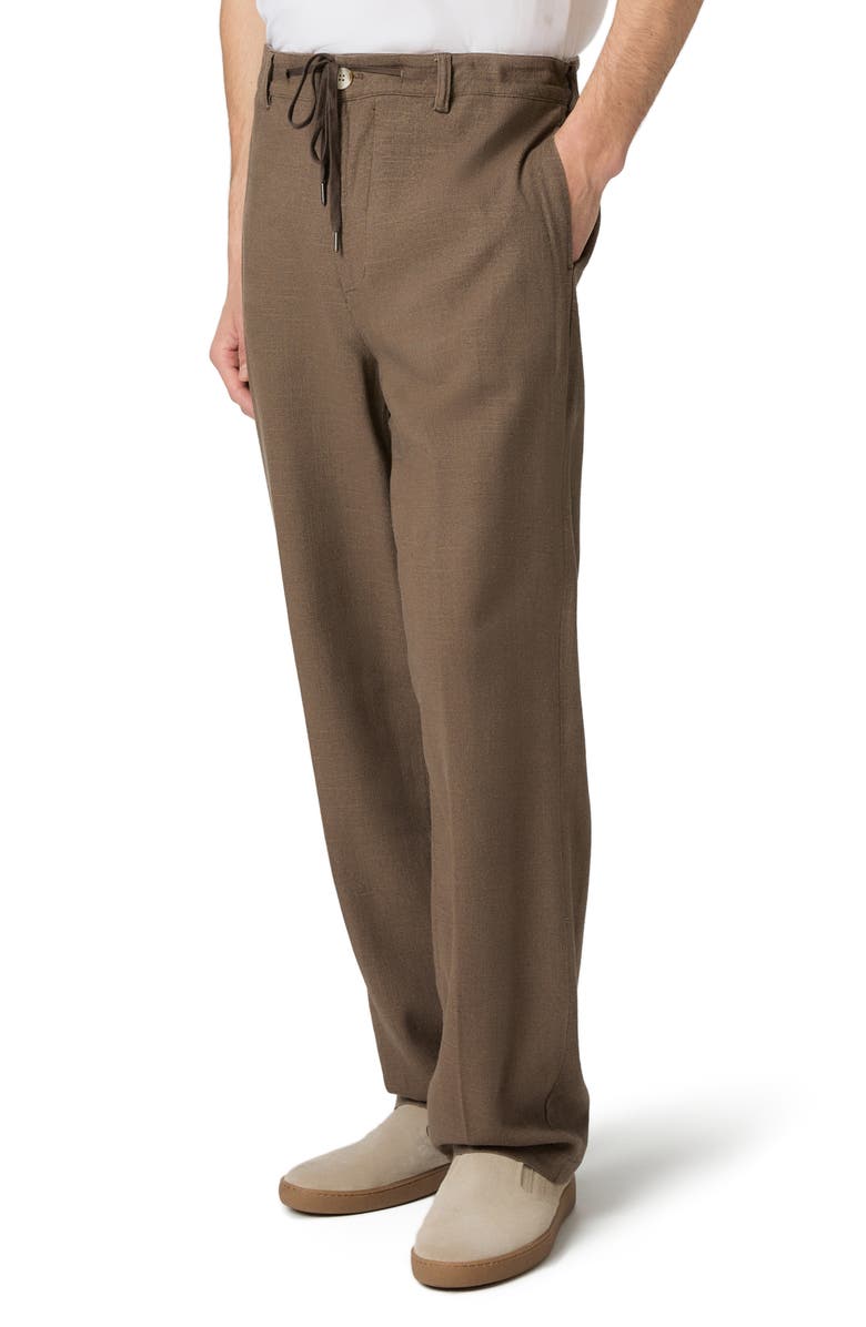 PAIGE Tiano Tie Waist Pants, Alternate, color, Dark Clove