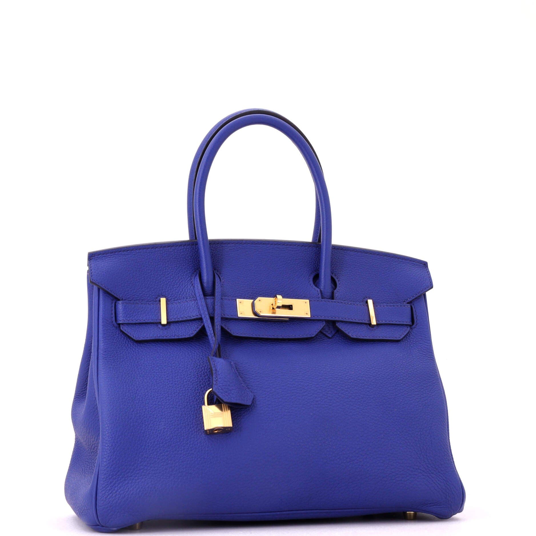Birkin Handbag Blue Togo with Gold Hardware 30, Alternate, color, Blue