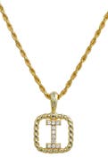 SAVVY CIE JEWELS Initial Pendant Necklace