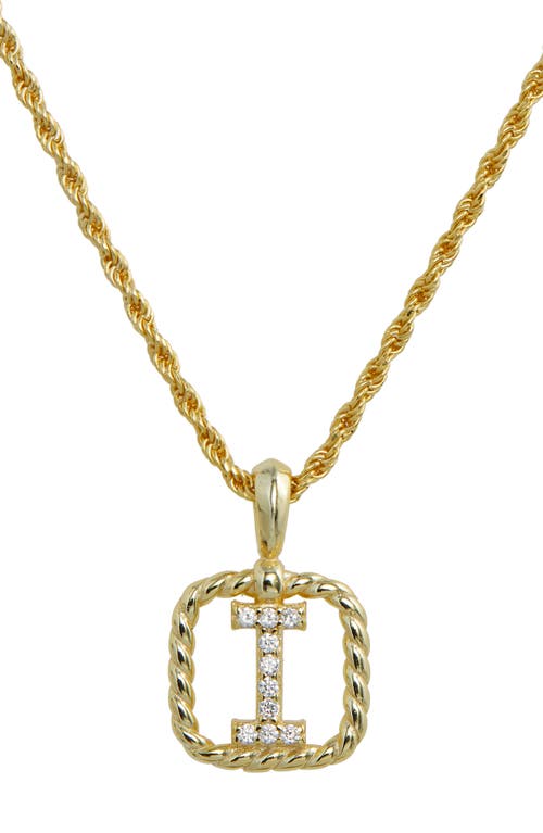 SAVVY CIE JEWELS Initial Pendant Necklace in Yellow-I 