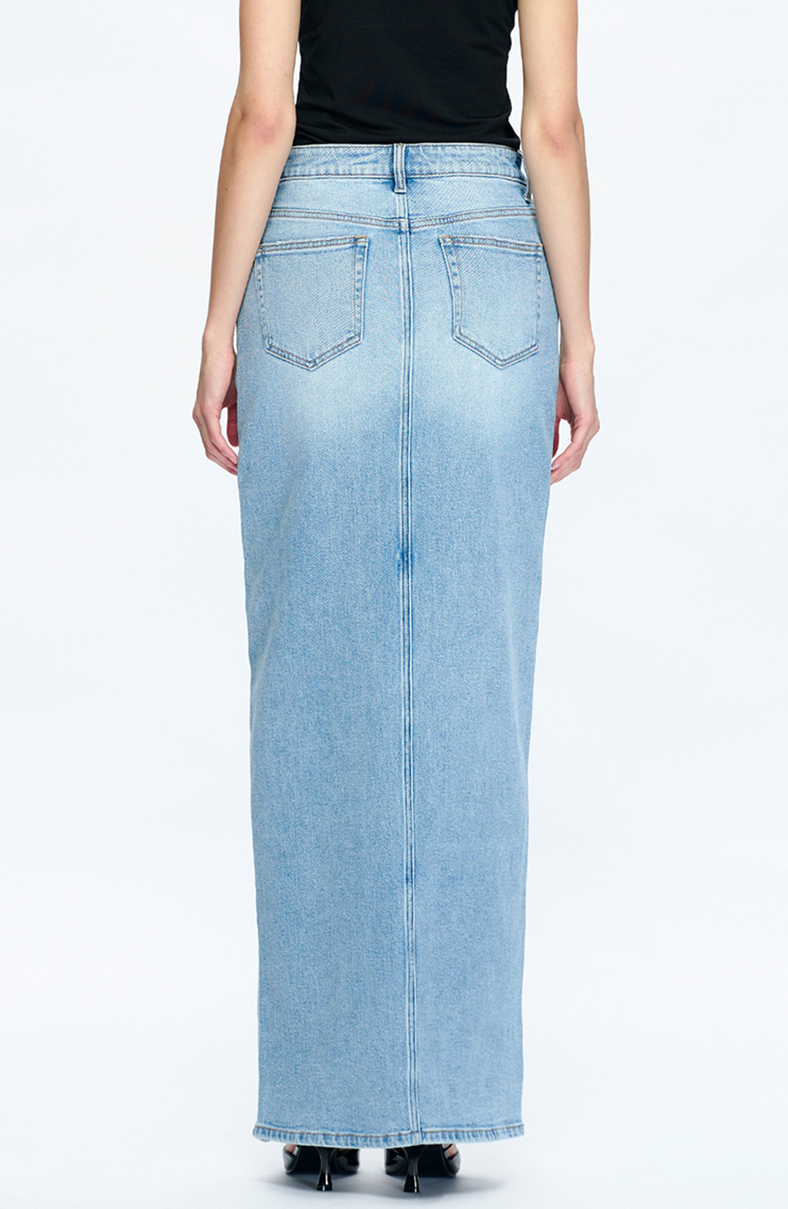 Lauren Mid Rise Front Slit Maxi Skirt - image 2