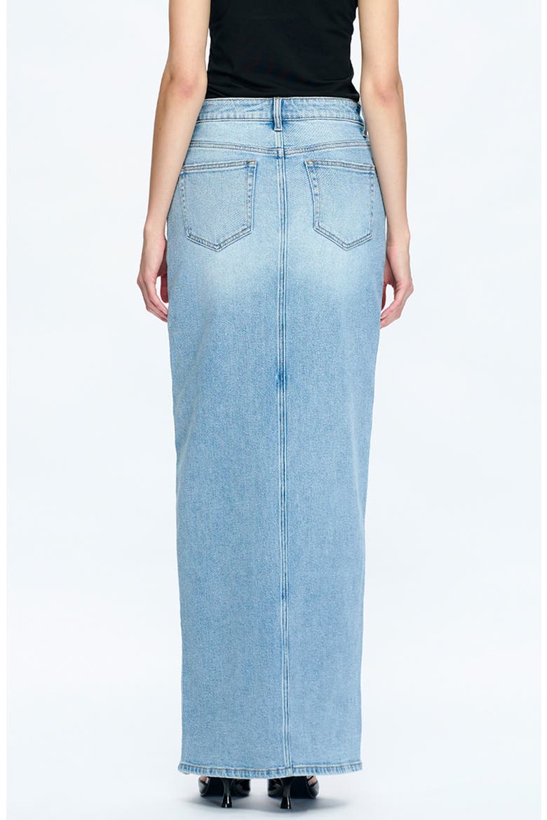 Lauren Mid Rise Front Slit Maxi Skirt, Alternate, color, PERIWINKLE BLUE