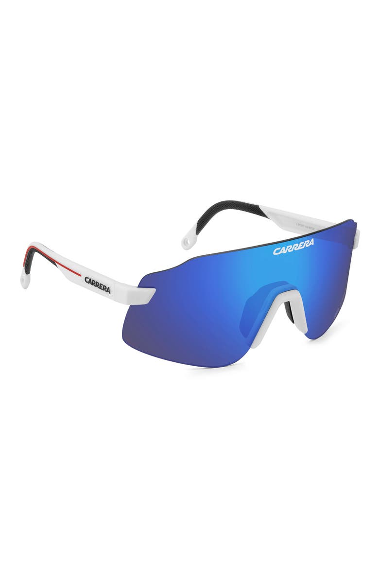 C Sport 99mm Shield Sunglasses, Alternate, color, MATTE WHITE/ BLUE