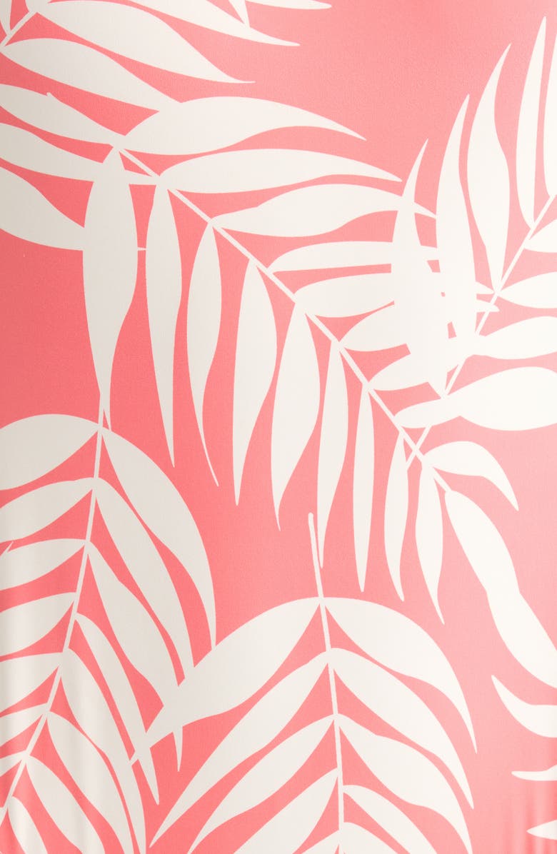 Hutch Buckle Back One-Piece Swimsuit, Alternate, color, Coral Paradise Foliage