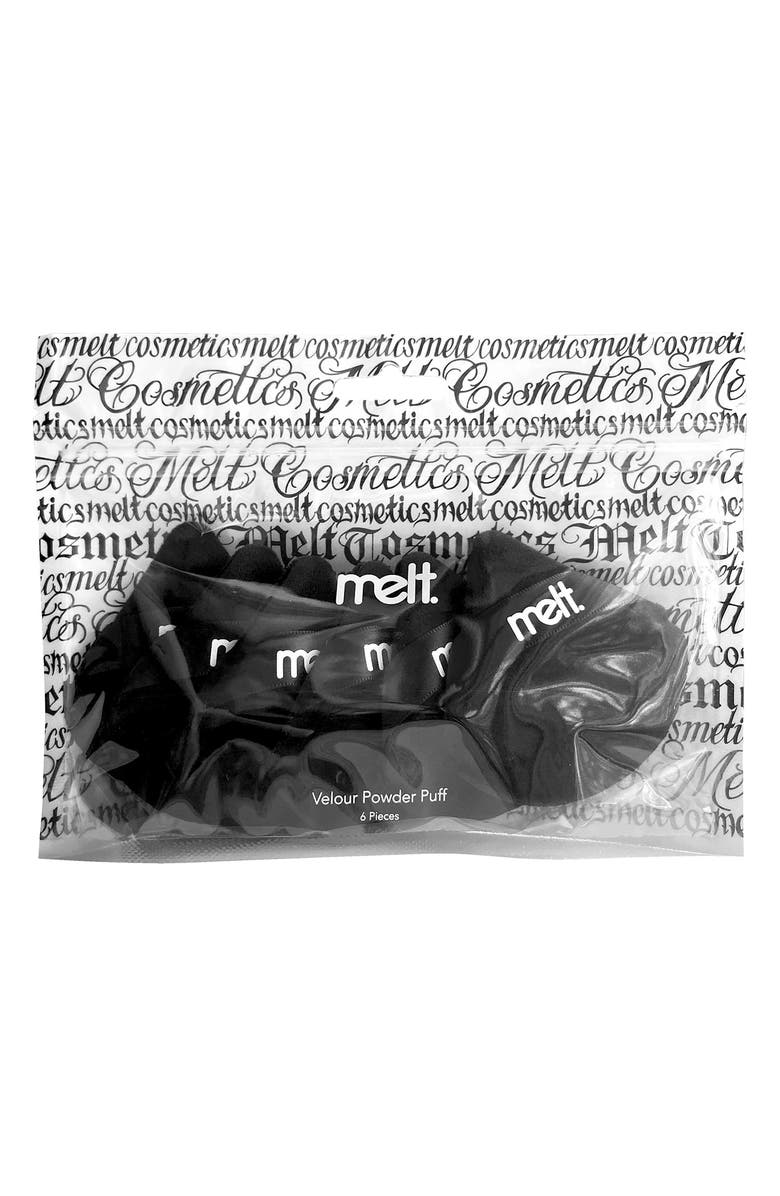Melt Cosmetics Velour Powder Puff, Alternate, color, Black