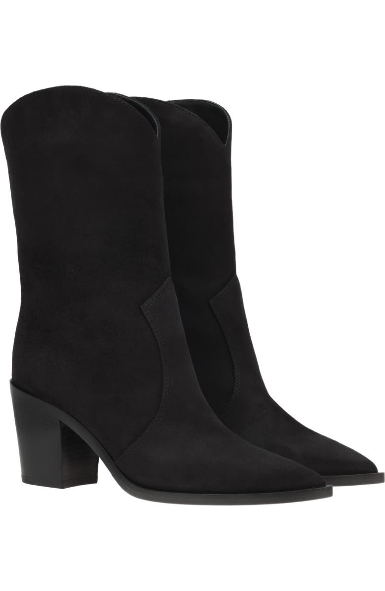 Gianvito Rossi Denver Bootie, Alternate, color, Black Suede