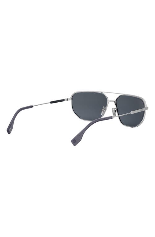 FENDI FENDI TRAVEL 61MM RECTANGULAR SUNGLASSES